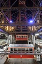 Ferris wheel in the evening in the large amusement park `Prater` in Vienna, Austria, Europe Royalty Free Stock Photo